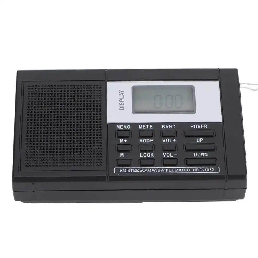 Портативное мини-радио цифровые часы FM/AM/SW/MW стерео радио FM-радиоприемник с