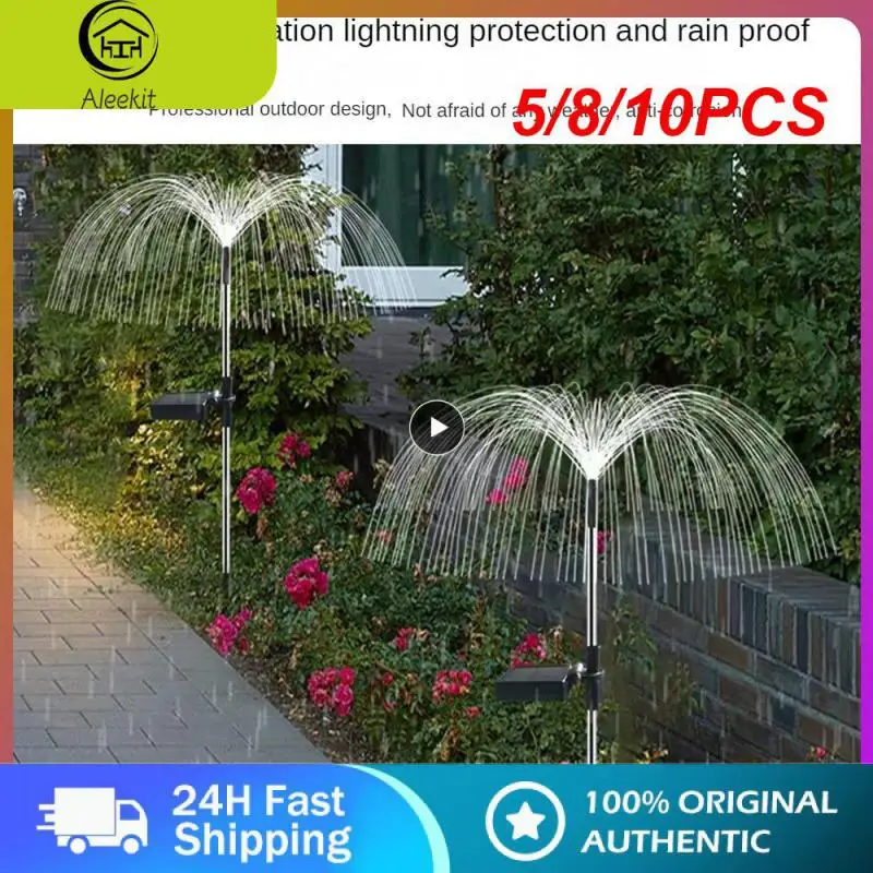 

5/8/10PCS 7 Colors/warm Lights Garden Buildings Lighting Decorative Waterproof Outdoor Landscape Pathway Light