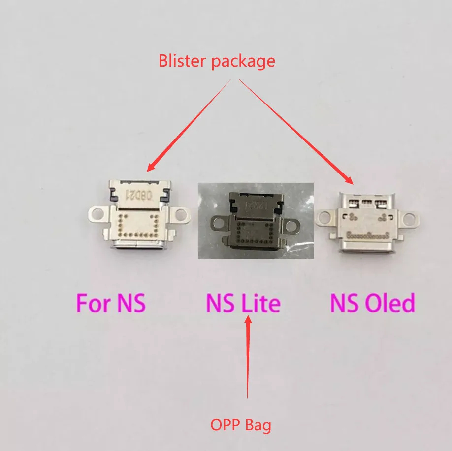 15 шт. оригинальный новый для Nintendo Switch Ns Oled консоль USB Type-C зарядная розетка NS LITE