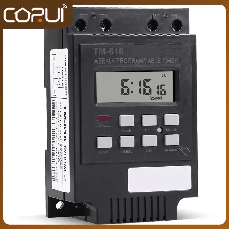 

Digital Timer Control Time 7 Days Switch 30amp 30a Tm616 Timer Switch Weekly Programmable Timer Free Shipping Din Rail Mount