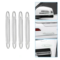 4x car door protector guard airbag buffer strip strip scratch protector universal tpu transparent anti collision strip accessory