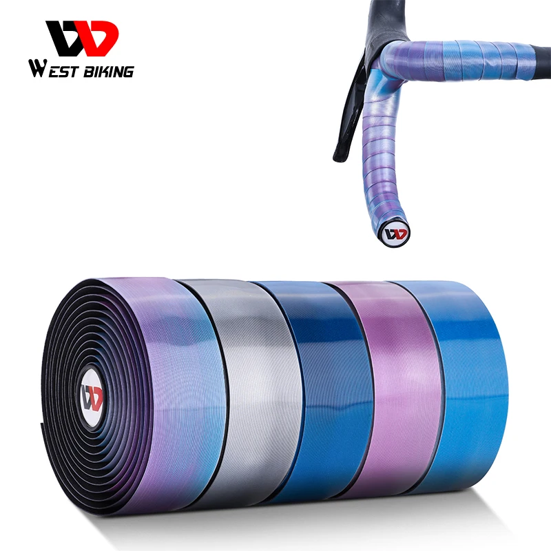 

WEST BIKING Cycling Handlebar Tape Anti-Slip Road Bicycle Bike Bar Tape Brushed Texture Lightweight Racing Bike Accessories