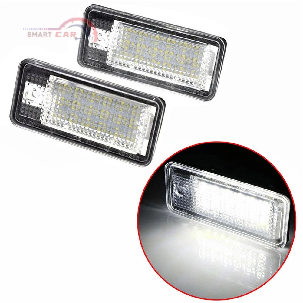 

2PCS 18 LED Error Free License Plate Light Lamp For Audi A3 A4 A6 A8 B6 B7 Q7