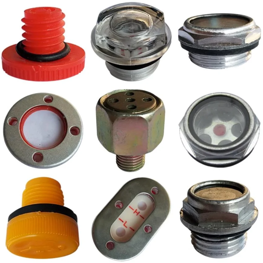 

1Pc Air compressor Oil Lens Machine Oil Mirror Air Pump Oil Level Observation Mirror Oil Level Pump Head Accessories