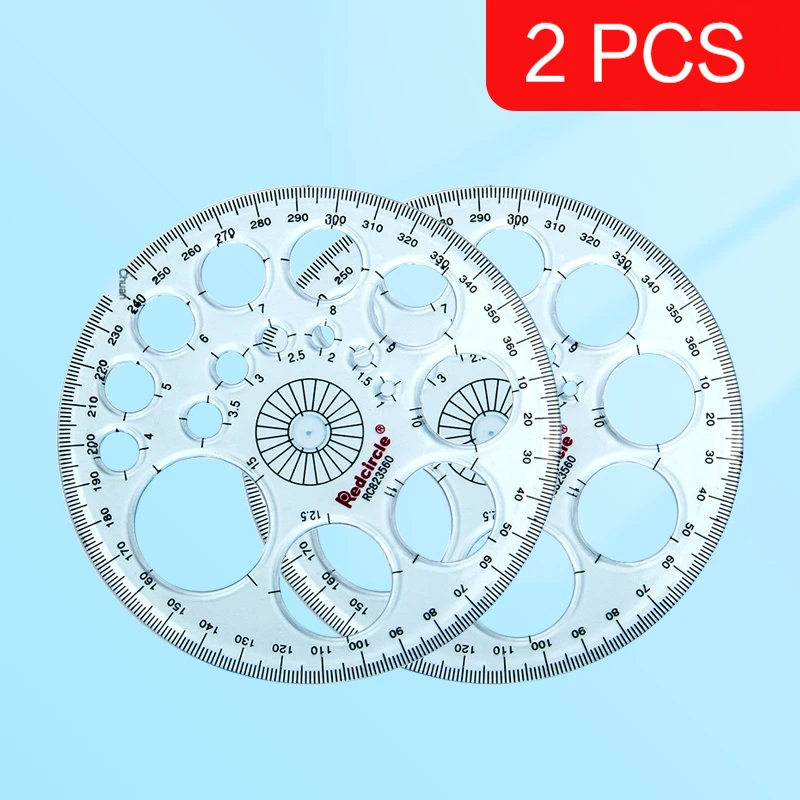 

Прозрачный синий пластиковый 360° вращающийся транспортир