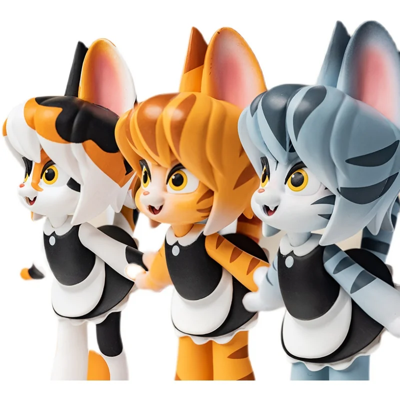 Mystery Box Blind box Caja Ciega Action Figure Maid Cat series Hot animal Collection Gift Desk Car Decoration