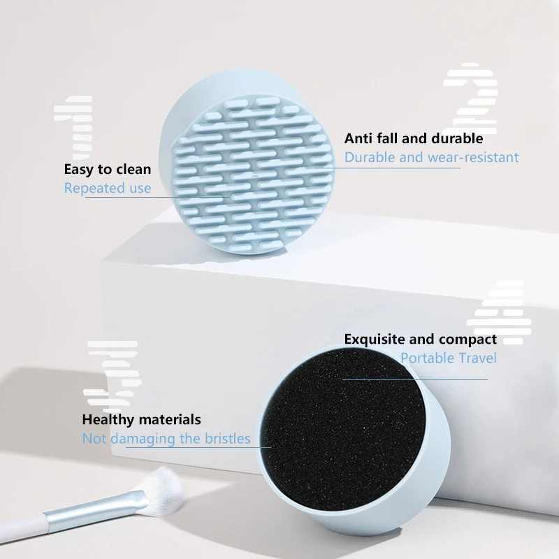 Кисть для макияжа коробка сухой чистки двойное использование кисти теней век