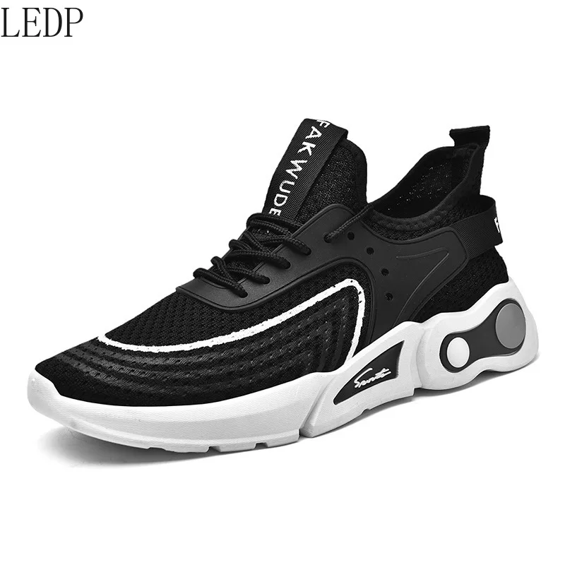 

Men's Shoes 2022 New Men's Sports Shoes Fashion Couple Fashion Shoes Flying Woven Breathable Casual Running Shoes