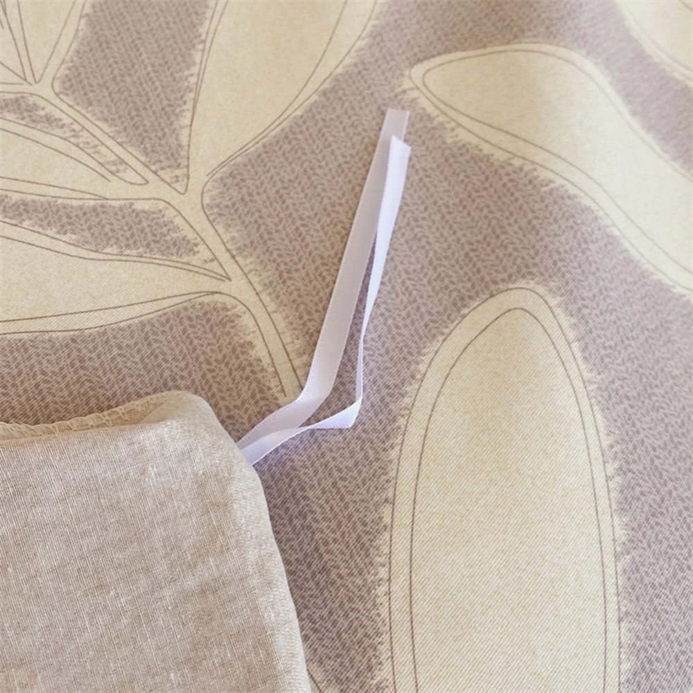 1 шт. пододеяльник синего цвета с оборками 100% хлопок цветочным принтом мусс-купе