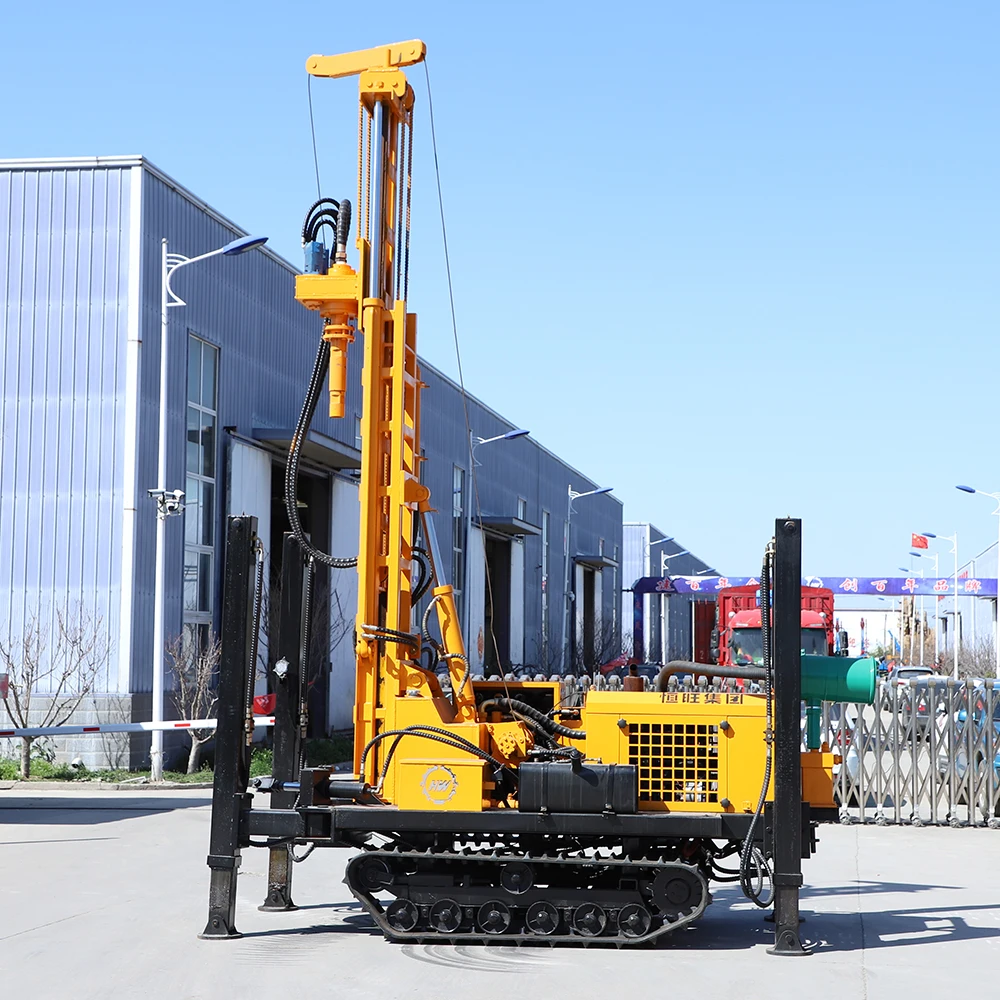 

65Kw Crawler Portable Well Drilling Water Machine 200M 200 Meter Water Well Drilling Rig