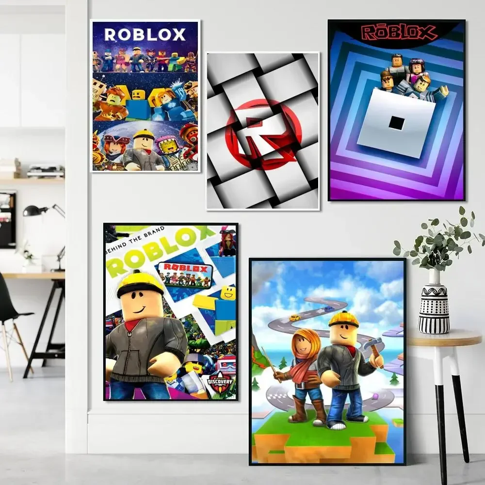 Современный стиль песочница игра DynaBlocks Roblox классический постер фильма искусство