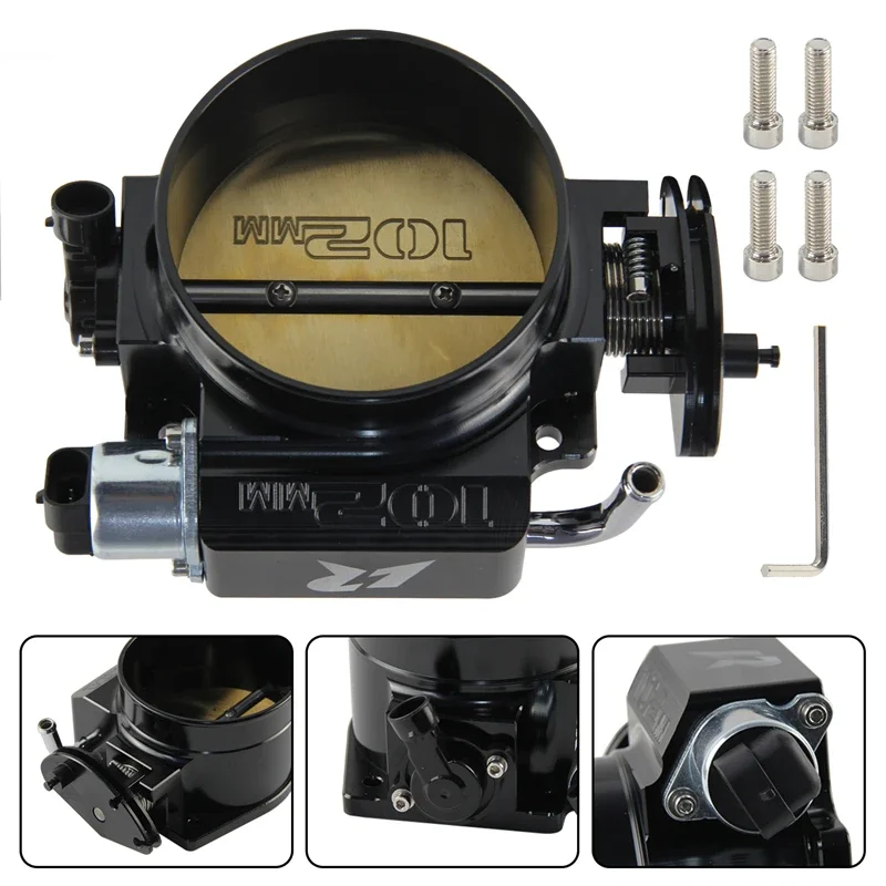 Алюминиевый корпус дроссельной заслонки с ЧПУ 102 мм + комплект датчика положения