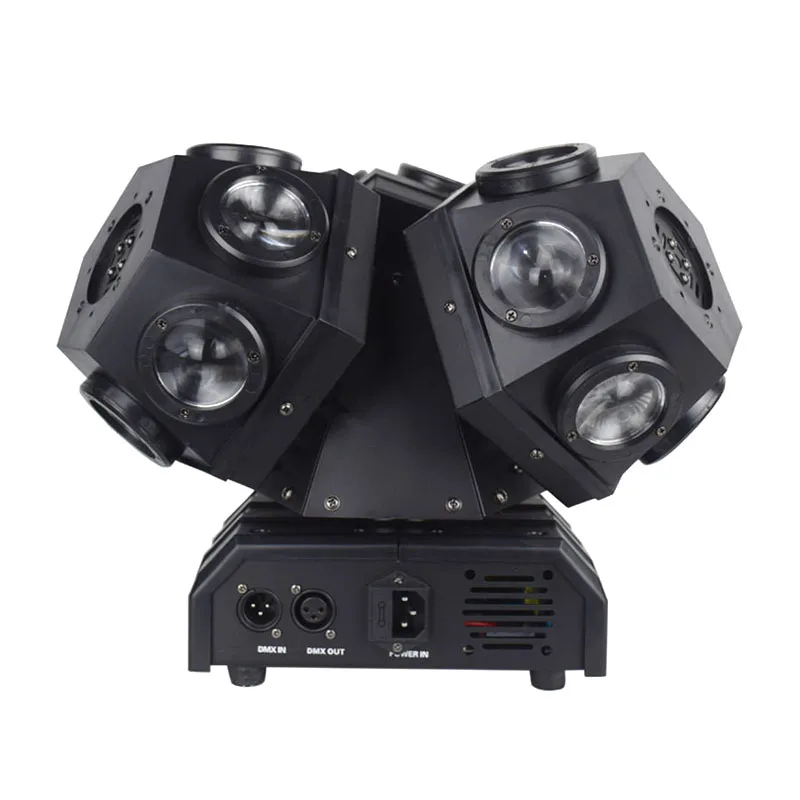 Скидка 18 дюймов, трехголовочный стробоскопический лазерный светильник для танцев KTV, бара, сцены, дискотеки, 3 ручки
