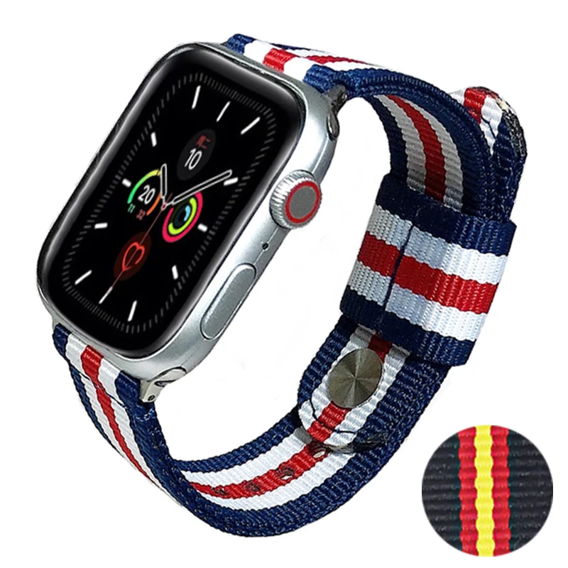 

Ремешок нейлоновый для Apple Watch 6 5 4 3 2 1 42 мм 38 мм 40 мм 44 мм