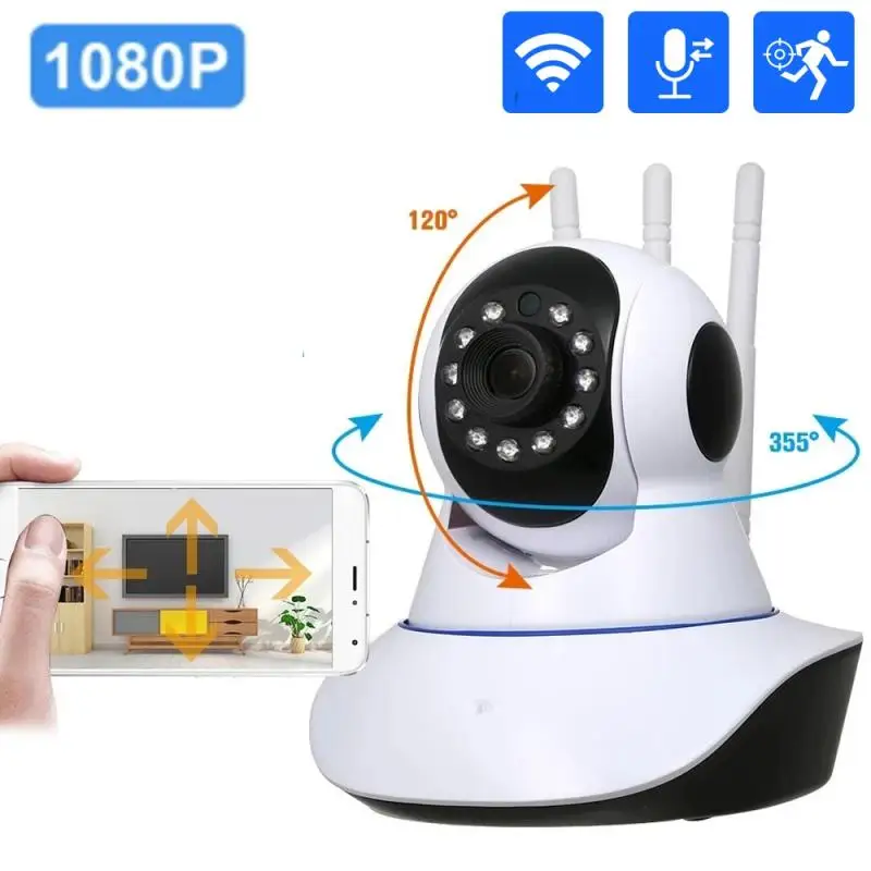 

IP-камера видеонаблюдения HD, 2,4G, 1080P, МП