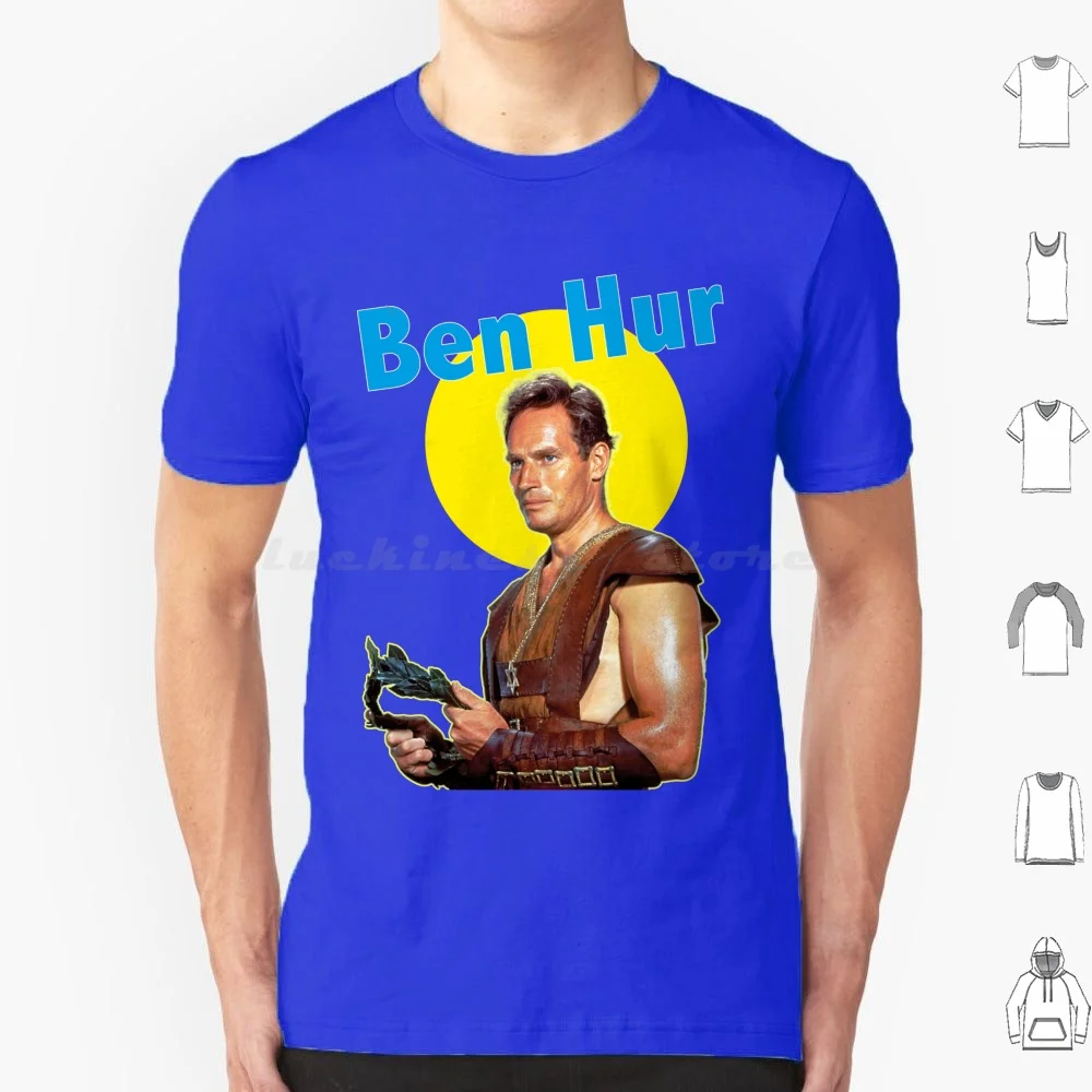 Футболка большого размера из 100% хлопка с изображением чарльтона гестона в