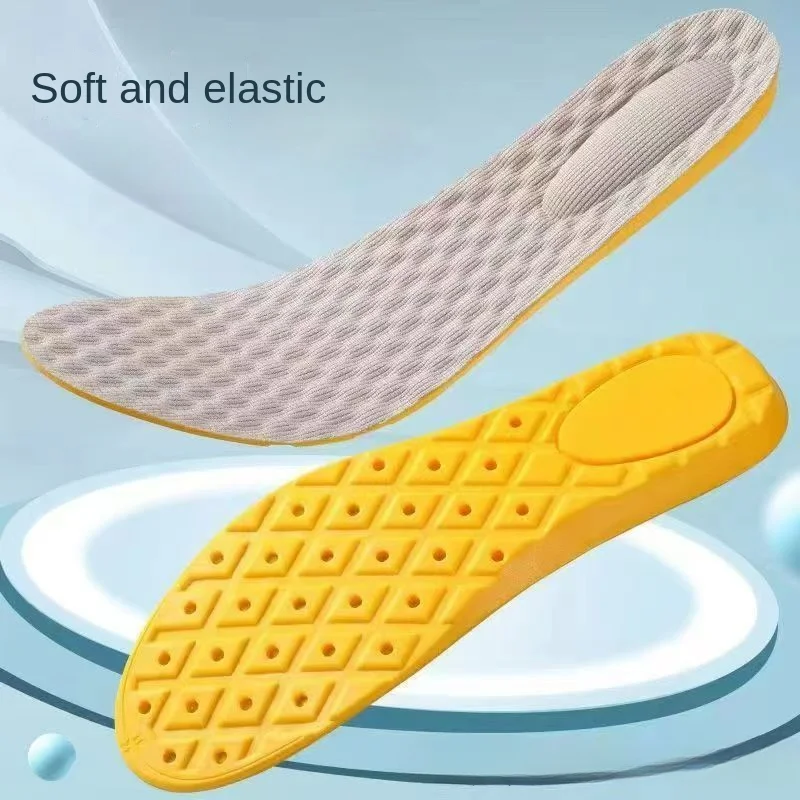 

4Pcs Latex Memory Foam Insoles for Men's Soft Foot Support Shoe Pads Breathable Orthopedic Sport Insole Feet Care Insert Cushion