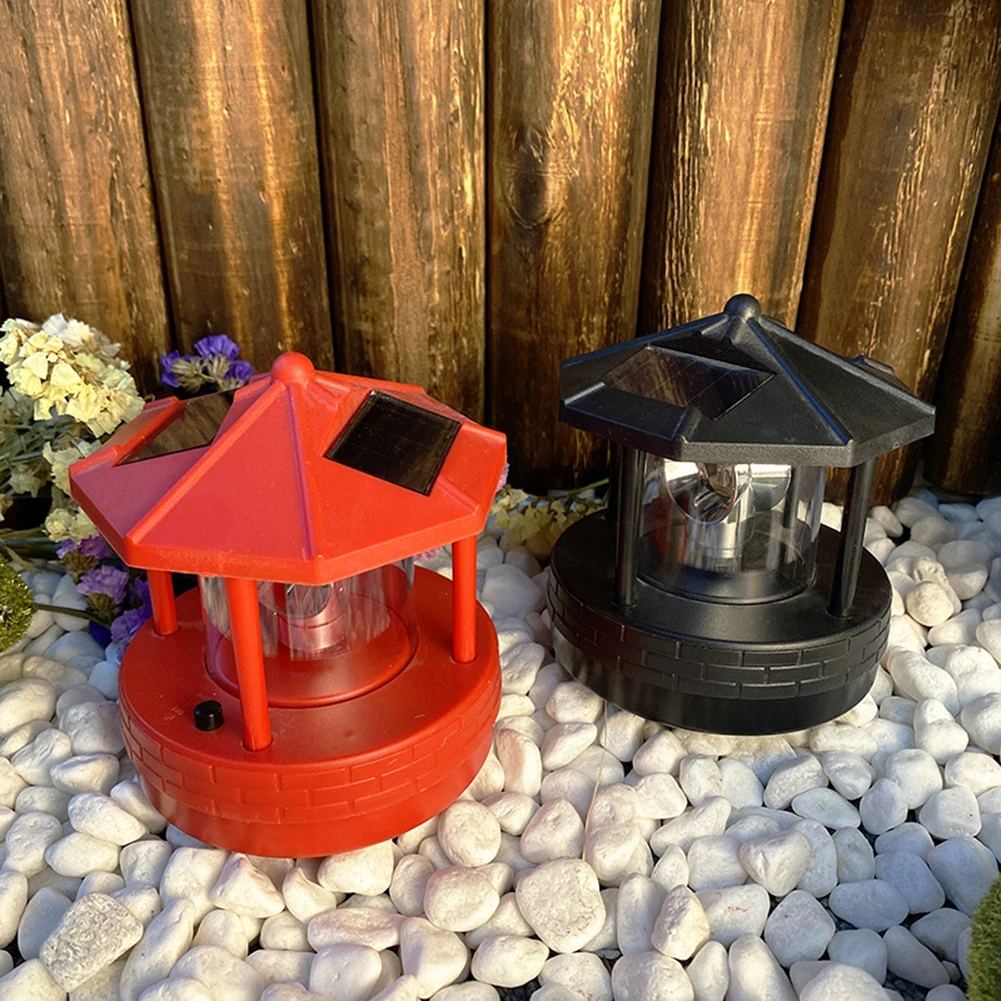 

Solar Rotating Lighthouse LED Solar Lighthouse Garden Lawn Light Outdoor Garden Waterproof Street Light Garden Decoration
