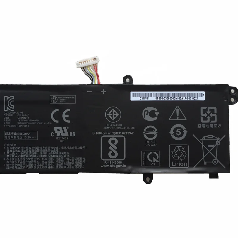Фото Аккумулятор для ноутбука B31N1911 C31N1911 для VivoBook Flip 14 TM420IA M413DA F413FFK433FA V4050FF V4050FA TP420IA 11,55 В/42 Втч/3640 мАч №2