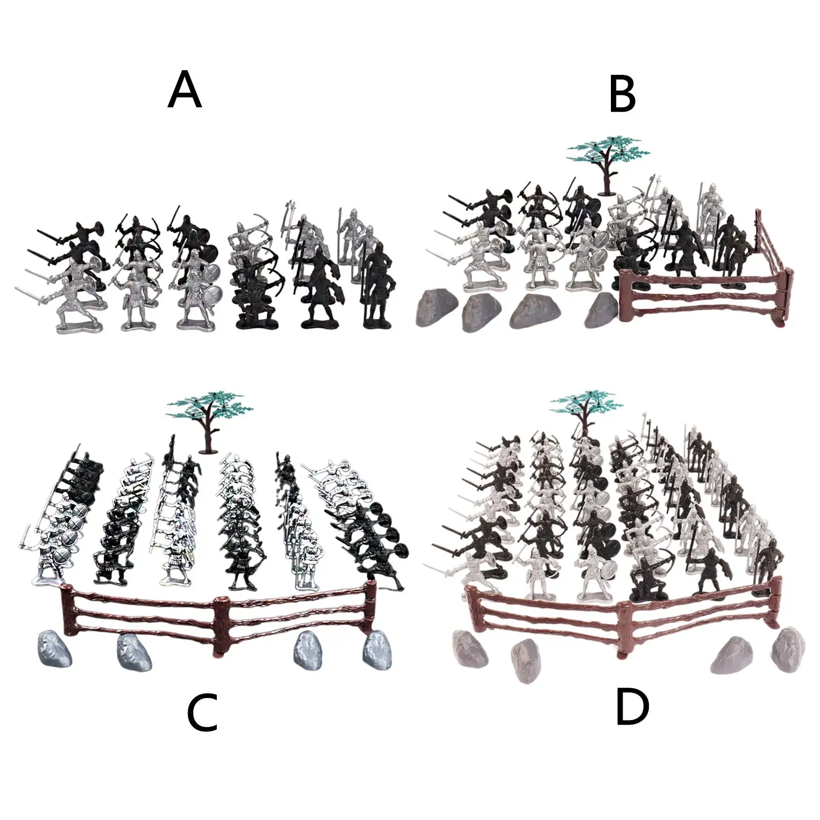 

Plastic Medieval Knight Soldier Toys Men Archaic Soldiers