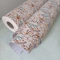 flower pattern decorative furniture adhesive paper waterproof pvc self adhesive wallpaper for furniture bathroom kitchen