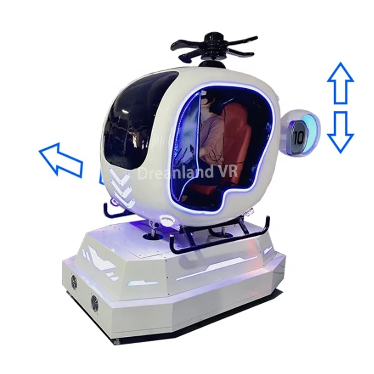 9D VR Монетный 3d-симулятор полета виртуальной реальности вертолет аркадная машина