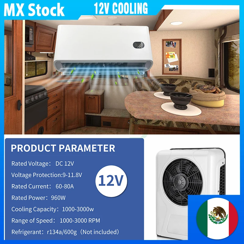Aspligo 10500BTU 12В электростоянка для грузовика Кондиционер переменного тока