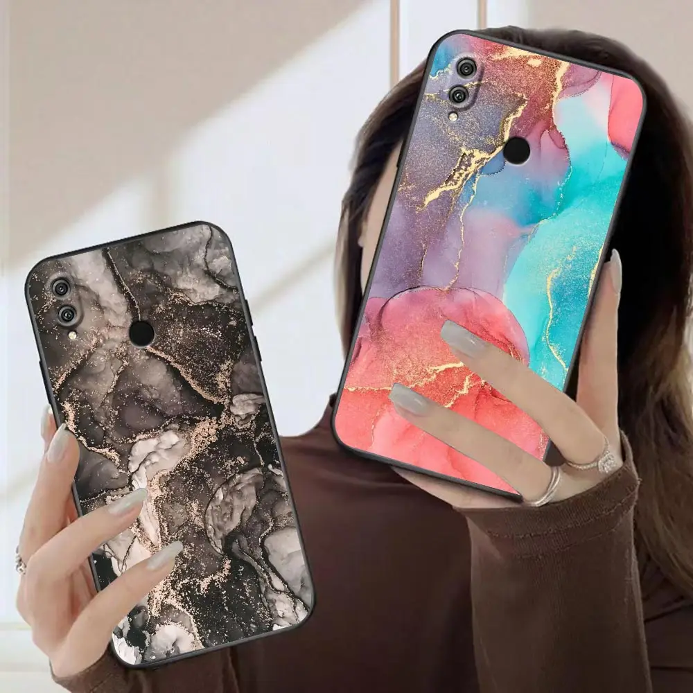 

Case For HUAWEI Honor 9X 9 8 8X Max 80 70 60 50 30 20 10 10I NOTE 10 Lite Pro Case Funda Coque Shell Watercolor Painting Marble