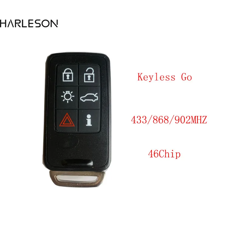 

433/868/902MHz KR55WK49266 Car Remote Key for VOLVO XC60 XC90 S90 S60 2009-2014 PCF7953 Auto Keyless Go Smart 5WK49224