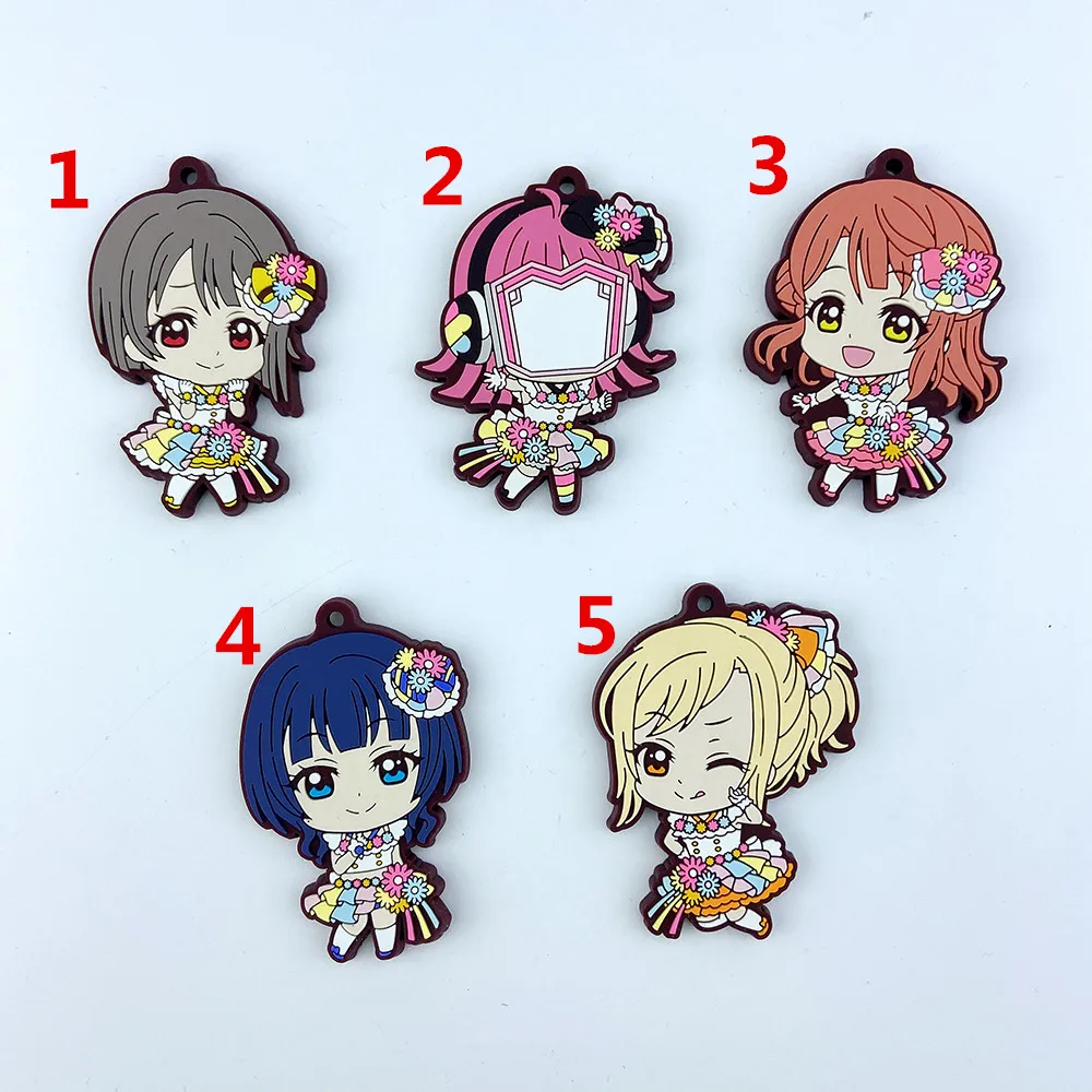 

LoveLive! Anime Rubber Keychain Key Ring Race Straps Cosplay