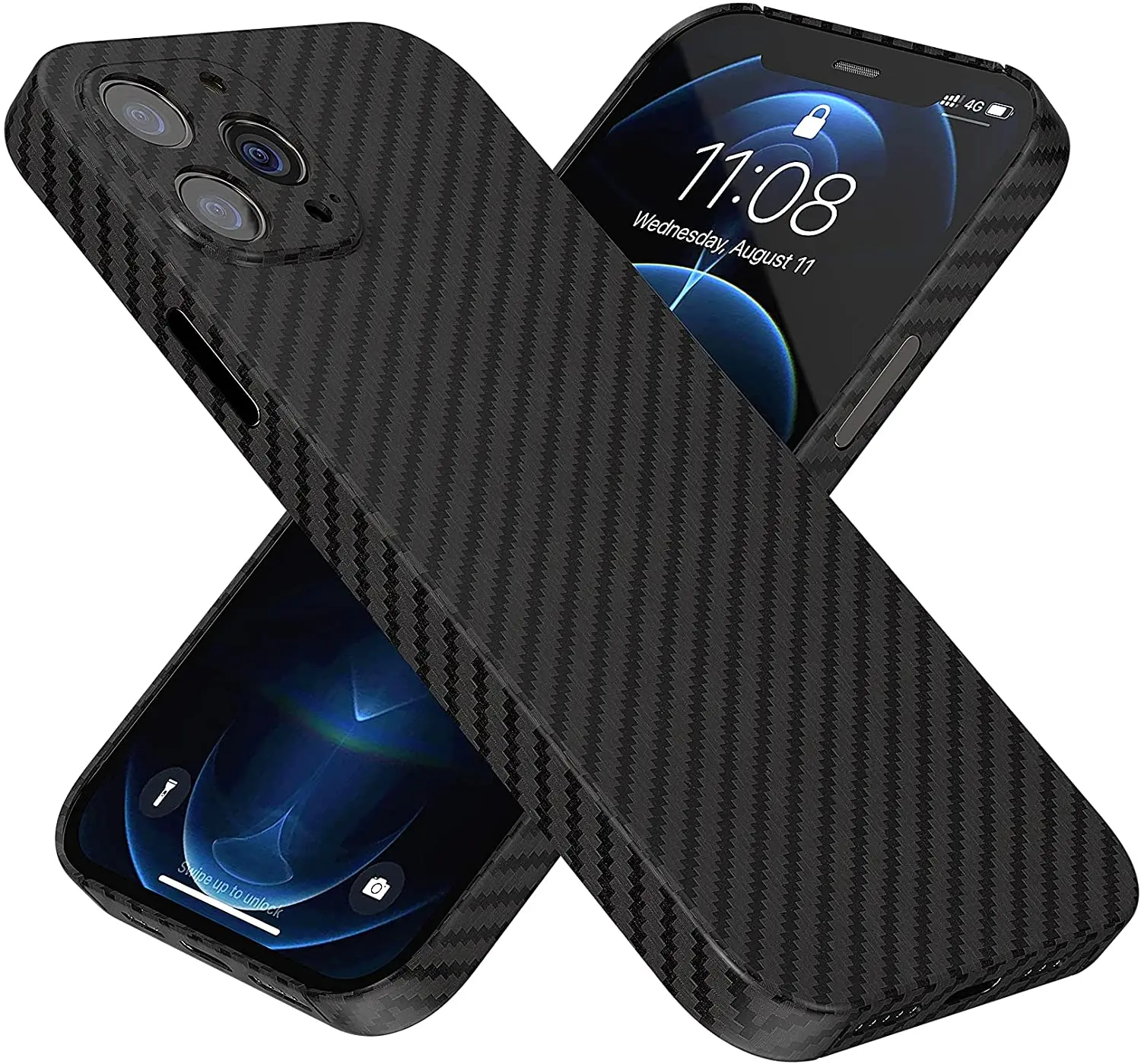 Authentic Carbon Fiber Case for iPhone SE 2022 13 12 11 Pro XS Max XR 7 8 Plus Matte Aramid Ultra Thin Slim Light Hard Cover