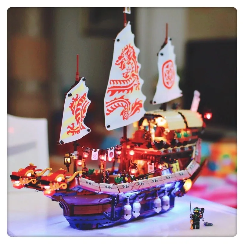 

LED Light Kit for 70618 and 06057 Final Fight of Destiny's Bounty(Not Included Building Blocks)