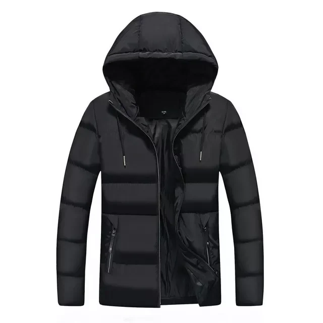 Men's Jackets Solid Color Large Overcoat for Male Short Style Cotton Clothes Jacket 2022 Brand Autumn and Winter