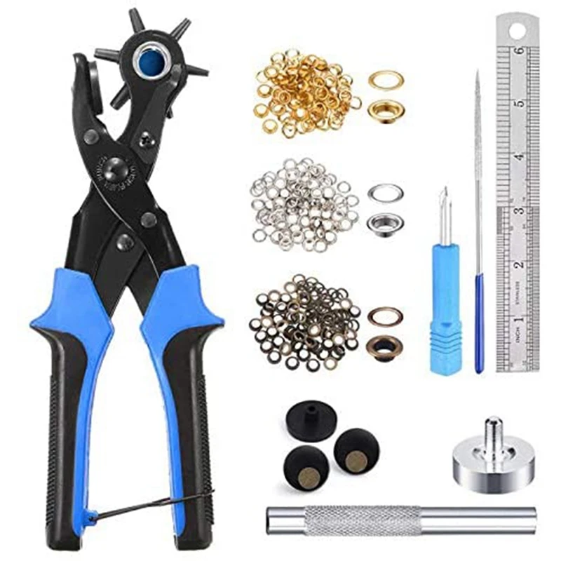 

Leather Hole Puncher Is Suitable For Leather Belts, Watch Straps,DIY Home, Handmade Items- Sets With 1.28 Cm Hole Ring