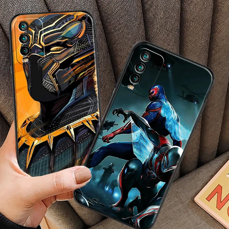 

Marvel Iron Man Phone Cases For Xiaomi Redmi 9C 8A 7A 9AT 7 8 2021 7 8 Pro Note 8 9 9T 8T Cases Back Cover Funda Soft TPU