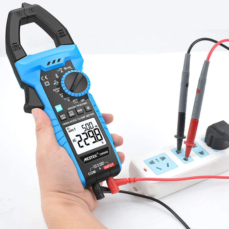 

large range Digital Clamp Meters AC/DC Current Voltage CM86B True RMS Auto Range VFC Capacitance 1000A Clamp Digital Meter