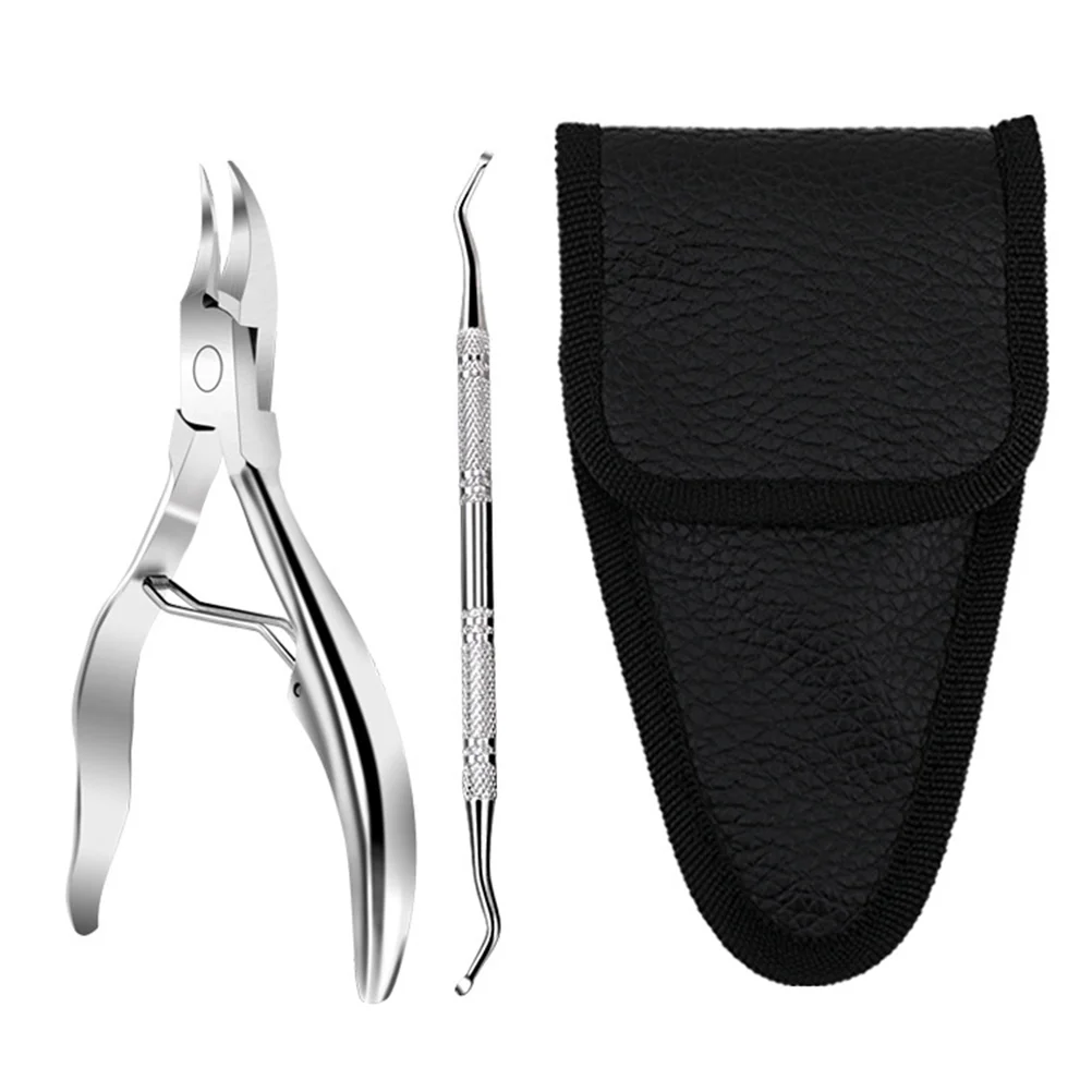 

Manicure 2-Piece Set Nails Toenail Clipper Clippers Fingernail Clipper Stainless Steel Nail Pliers Home Pedicure Tool