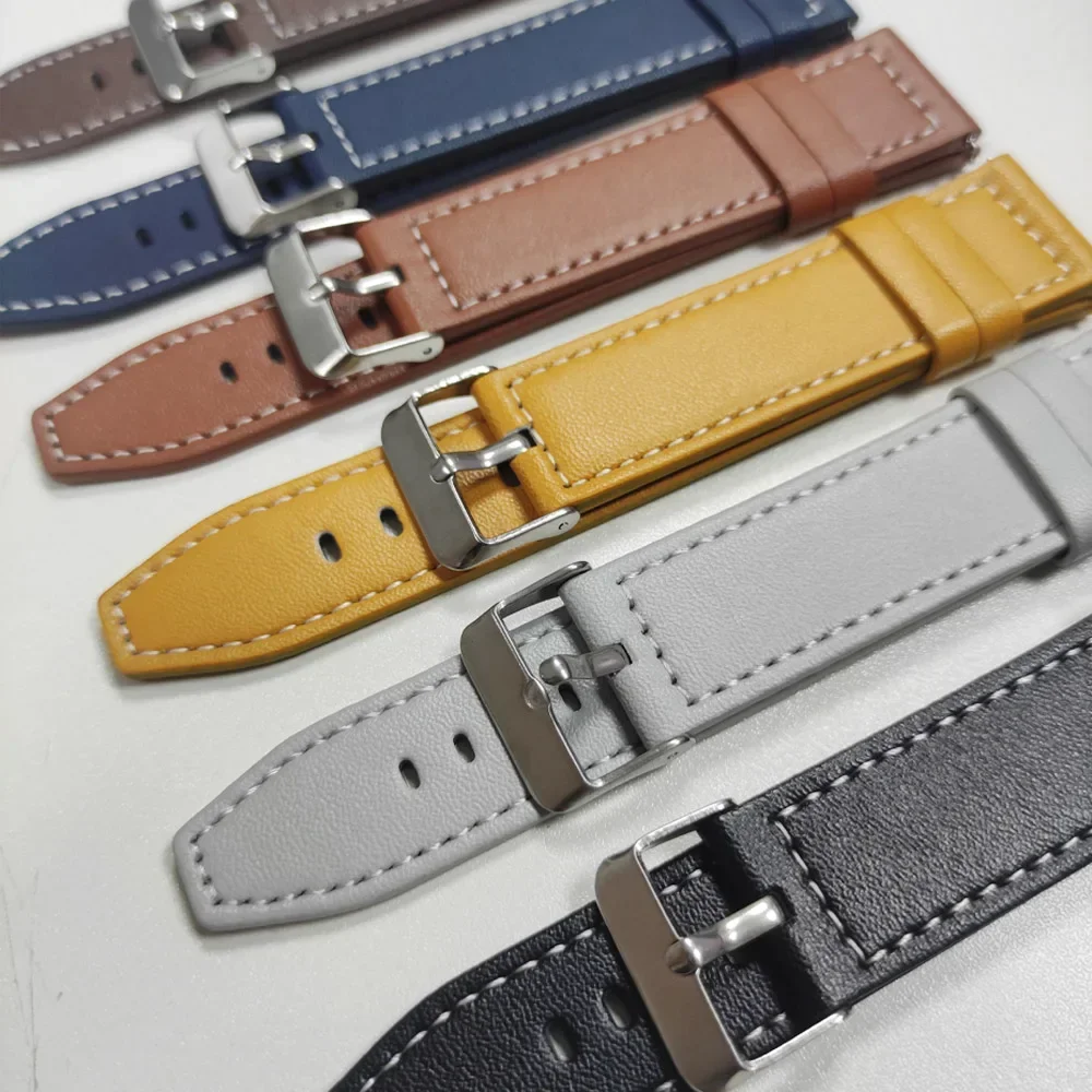 Фото 20 22 мм ремешок для часов Haylou Watch 2 Pro RS5 R8 S8 браслет для Haylou Solar Plus RT3 LS05 RS4 RT3 GST LITE кожаный ремешок №3