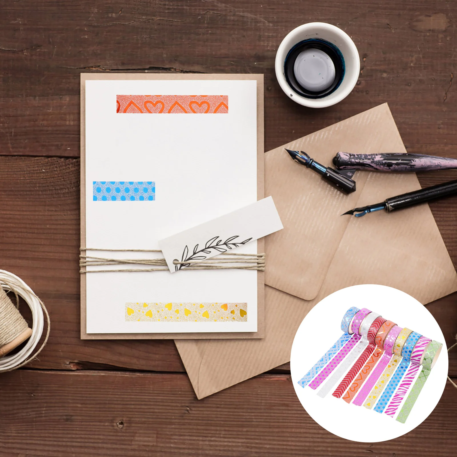 

20Pcs Tapes Bronzing Washi Tape Craft Wrapping Tape Adhesive Tape Scrapbooking Crafts Tape Paper Washi Tape