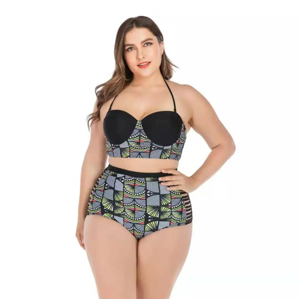

Sexy women Bikinis 2022 High Waist print Swimsuit Backless Female Swimsuit Plus Size Swimwear Beach Bikini Biquini