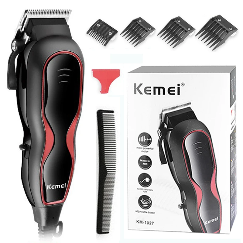 Beard Trimmer With 4 Limit Combs Km-1027