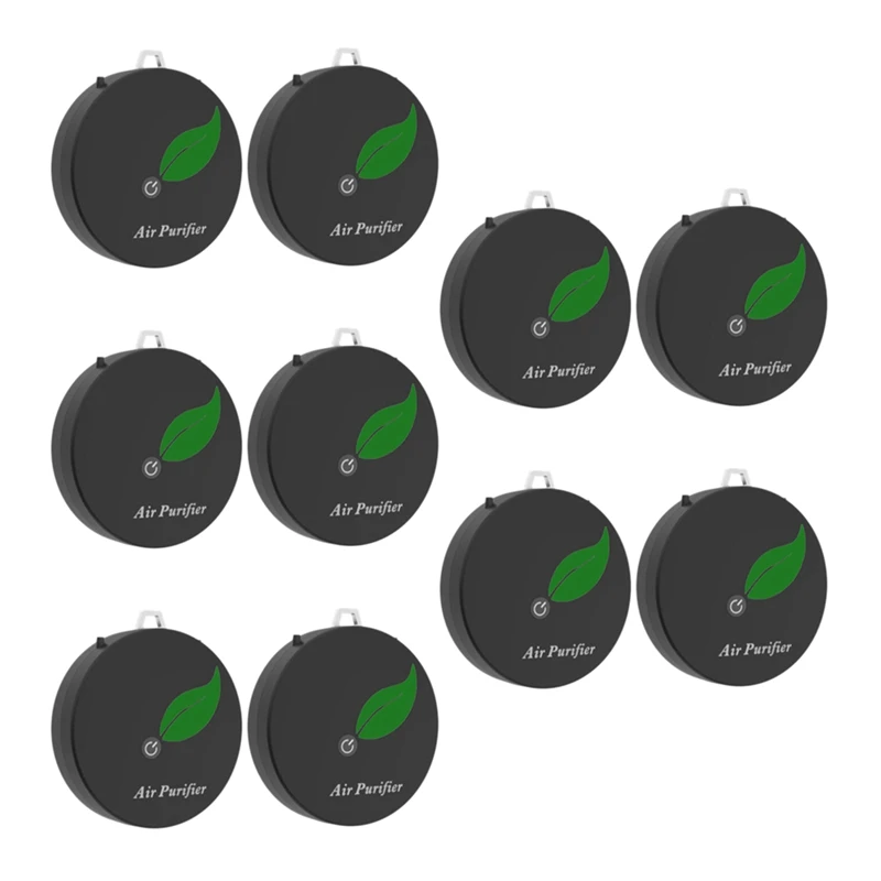 

5X Air Purifier Household Negative Ion Air Purifier, Portable Necklace, For Adults And Children,Black