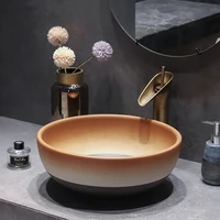 4015cm antique bowl art ceramic countertop washbasin oval european bathroom shampoo sinks washbasin wash hand basins