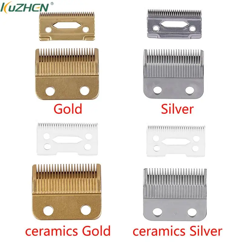 

Professional 2 Hole Replacement Blades Set Ceramic Moving Cordless Hair Clipper Trimmer Razor Cutter Head For Wahl 8148 Cutting