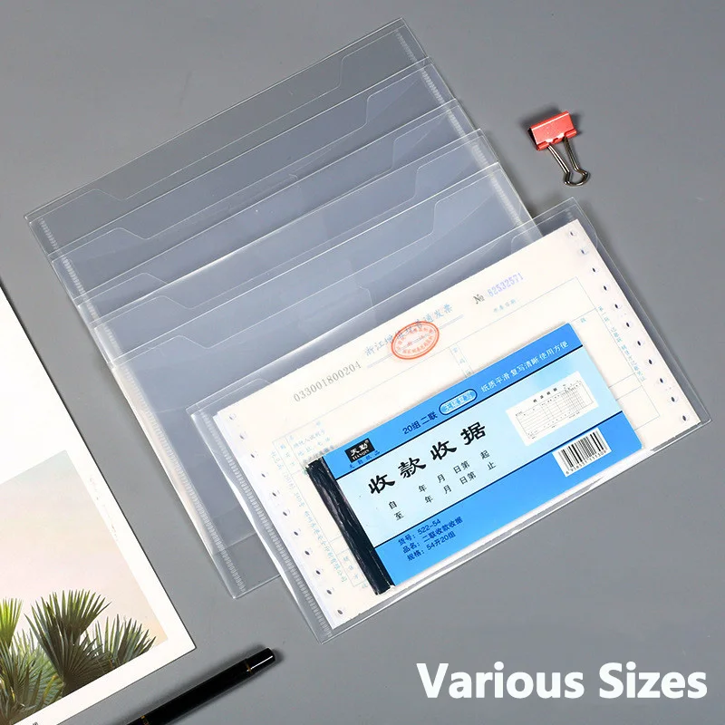 

20Pcs File Organizer Document Storage Bag Files Folder Ticket Credit Card Certificates Bill Organizer Home Office Various Size