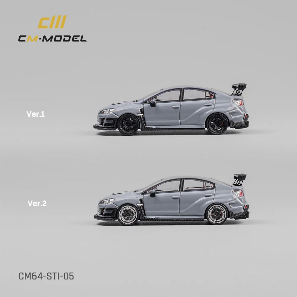 Фото Модель CM 1/64 STI Varis Widebody 1.0, серая литая модель автомобиля из сплава, лимитированная гоночная реплика, миниатюрный коллекционный подарок №3