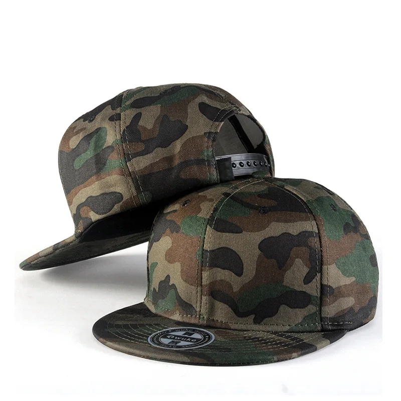 

Baseball Caps for Men Women Snapback Hats Adjustable Camouflage Flat Brim Hip Hop Snapbacks Outdoor Kpop Hats Free Shipping
