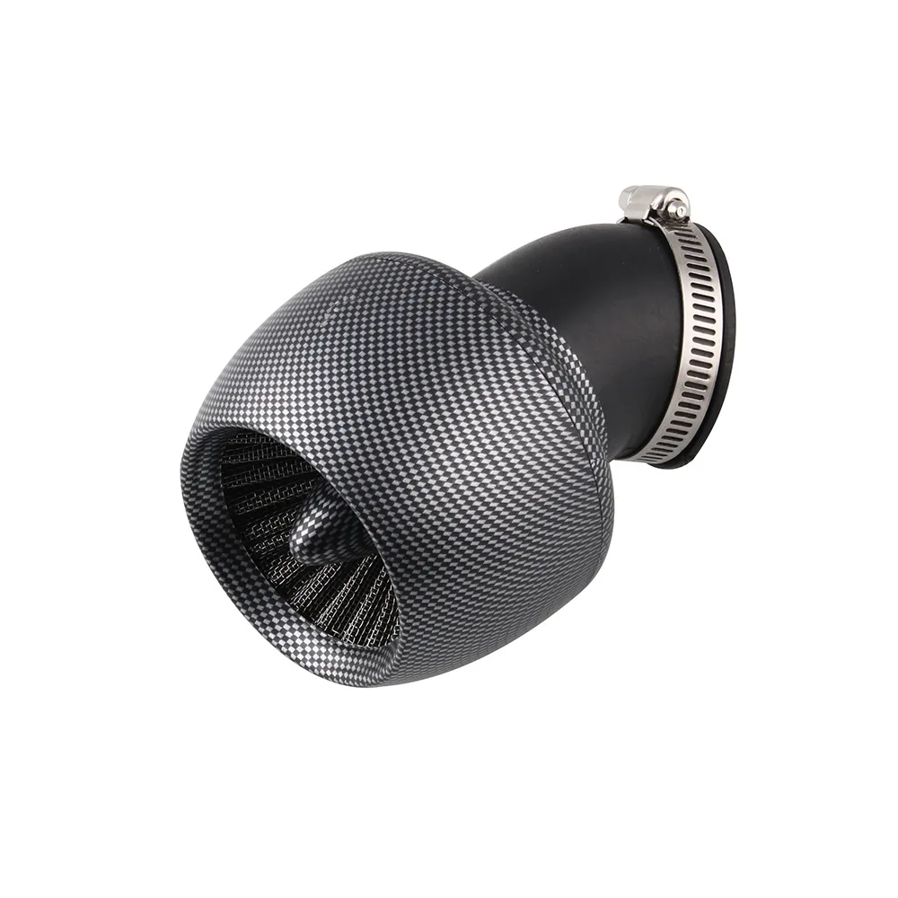 Универсальный Воздушный фильтр для мотоцикла, углеродное волокно, для квадроцикла, скутера, картинга, квадроцикла, квадроцикла, 28 мм/35 мм/45 мм/48 мм, 150cc 250cc