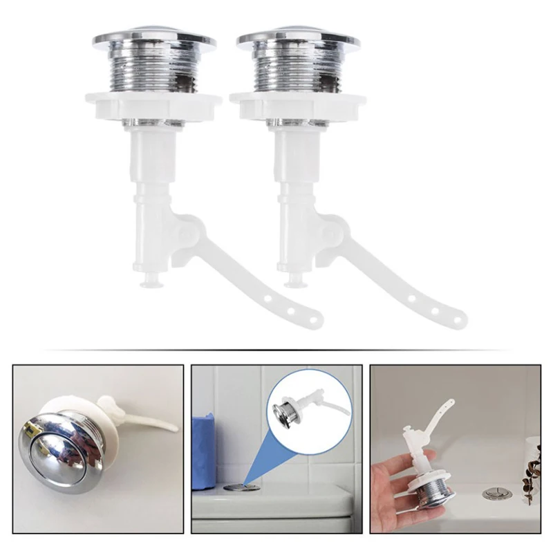 

1Pcs Toilet Water Tank Push Buttons Sturdy Push Button Rod Closestool Tank Switch