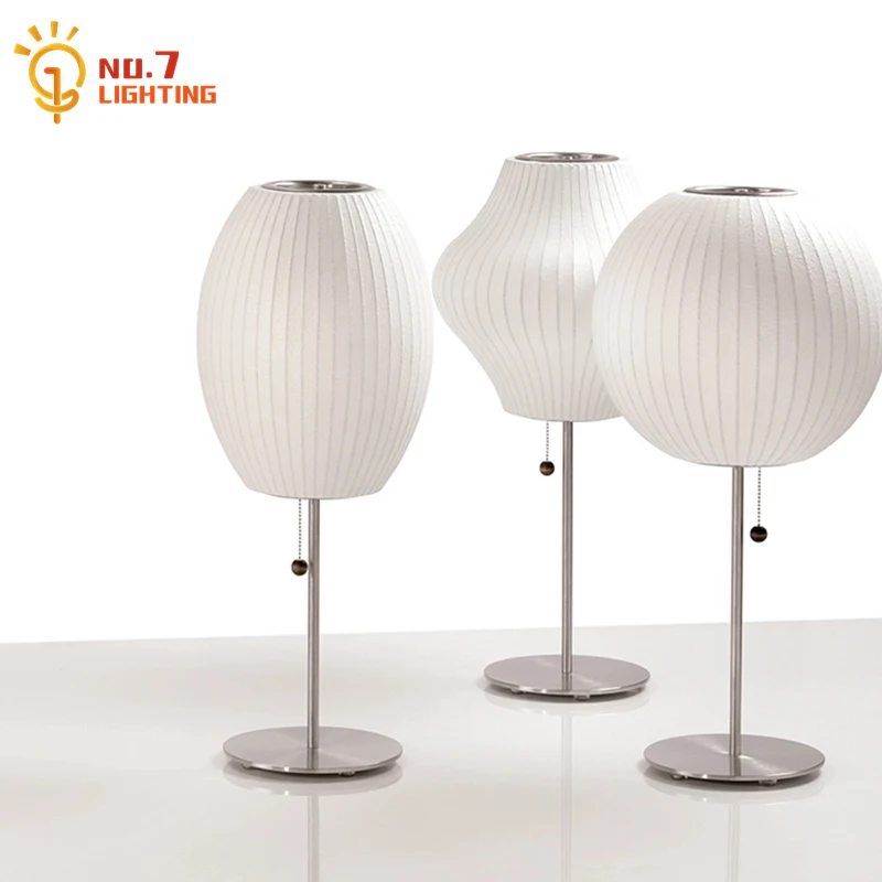 

Italian Design Minimalist Romantic Silk Fabric Decorative Table Lamp LED E27 Home Decor Living/Model Room Sofa Bedroom Bedside